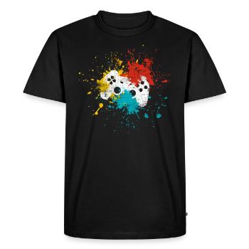 Jeux de jeu - T-shirt Premium bio Homme - noir - Devant - Nico (187cm)