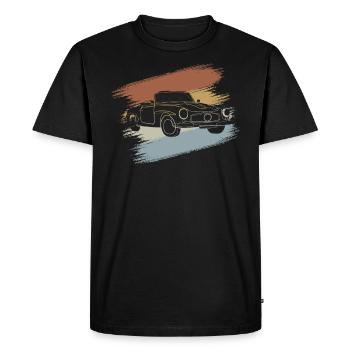 Convertible Car - Men's Premium Organic T-Shirt - black - Front - Nico (187cm)