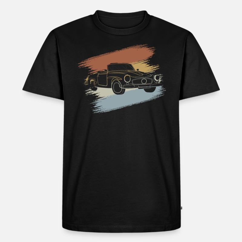 Cabrio Auto - Männer Premium Bio T-Shirt - Schwarz
