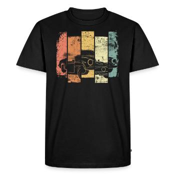 Oldtimer Convertible - Men's Premium Organic T-Shirt - black - Front - Nico (187cm)