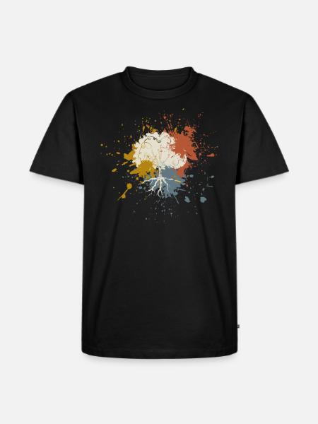 Tree - Men's Premium Organic T-Shirt - black