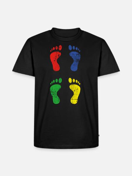 Feet - Men's Premium Organic T-Shirt - black