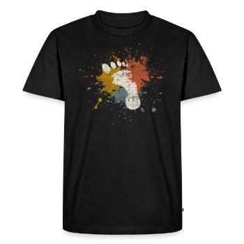 Pied - T-shirt Premium bio Homme - noir - Devant - Nico (187cm)