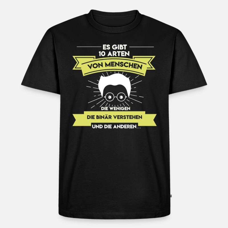 Informatiker - lustige Sprüche Geschenk - Männer Premium Bio T-Shirt - Schwarz