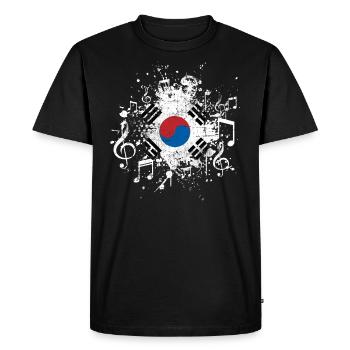 South Korea Music Korea - Men's Premium Organic T-Shirt - black - Front - Nico (187cm)
