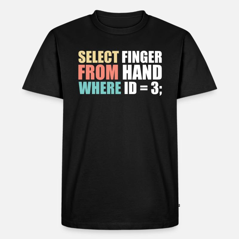 Informatiker Programmierer - Männer Premium Bio T-Shirt - Schwarz