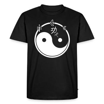 Tai Chi Taijiquan Ying Yang - T-shirt Premium bio Homme - noir - Devant - Nico (187cm)