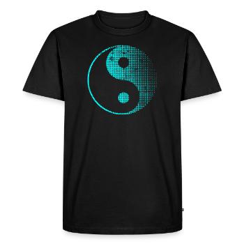 Yin Yang - T-shirt Premium bio Homme - noir - Devant - Nico (187cm)