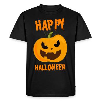 pumpkin - Men's Premium Organic T-Shirt - black - Front - Nico (187cm)