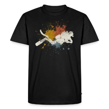 diving - Men's Premium Organic T-Shirt - black - Front - Nico (187cm)
