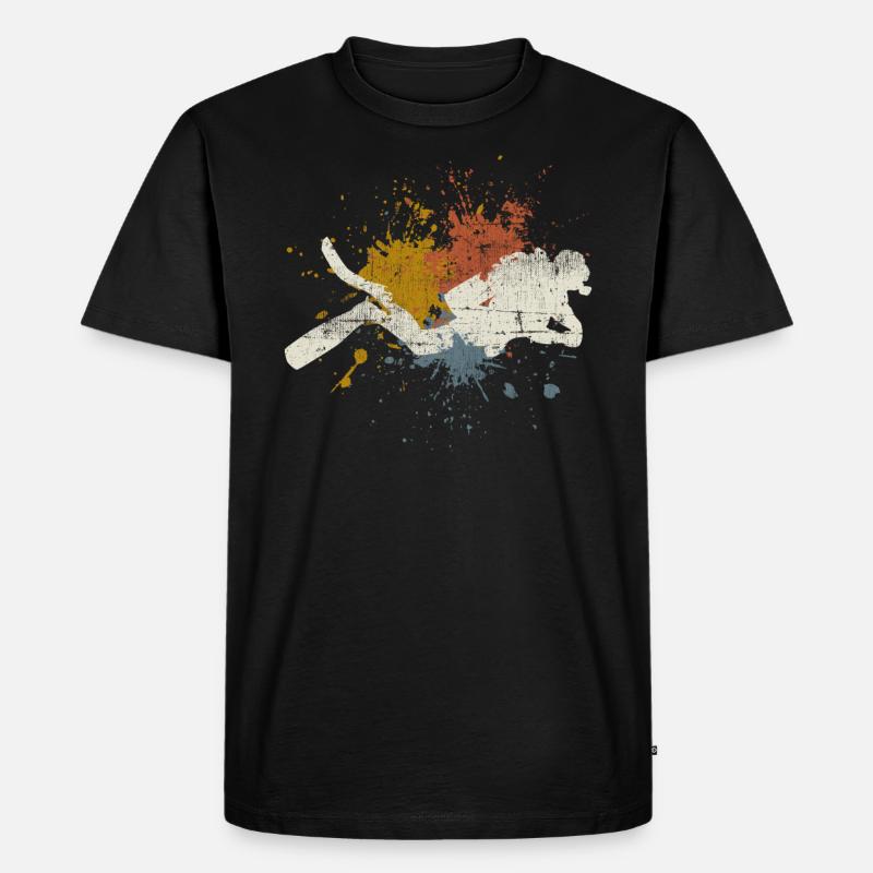 Tauchen - Männer Premium Bio T-Shirt - Schwarz