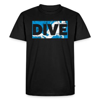 Diver - Men's Premium Organic T-Shirt - black - Front - Nico (187cm)