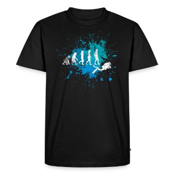 Diver - Men's Premium Organic T-Shirt - black - Front - Nico (187cm)
