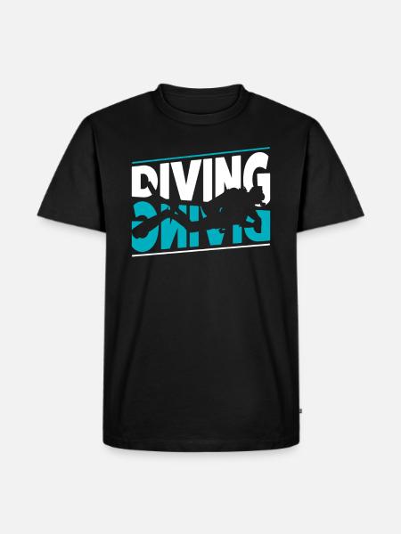Diver - Men's Premium Organic T-Shirt - black