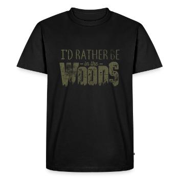 de plein air - T-shirt Premium bio Homme - noir - Devant - Nico (187cm)