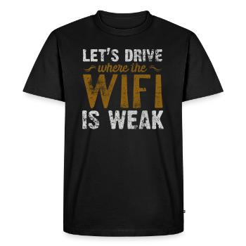 de plein air - T-shirt Premium bio Homme - noir - Devant - Nico (187cm)