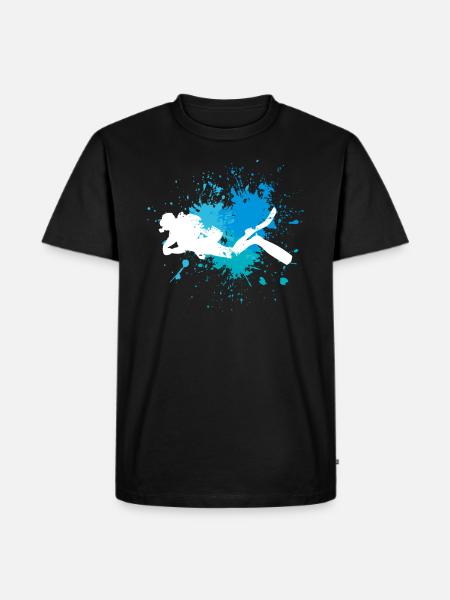 Diver - Men's Premium Organic T-Shirt - black