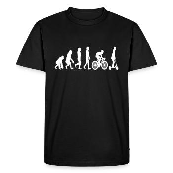 Evolution e-scooter people development gift - Men's Premium Organic T-Shirt - black - Front - Nico (187cm)