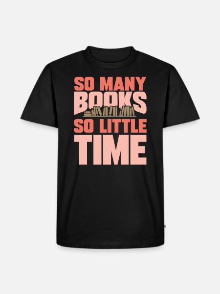 Books - Men's Premium Organic T-Shirt - black