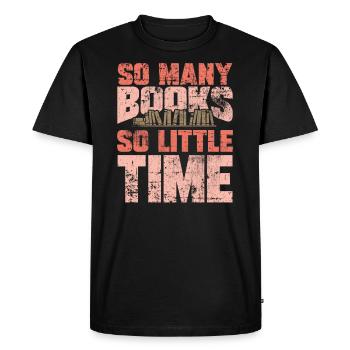 Read - Men's Premium Organic T-Shirt - black - Front - Nico (187cm)
