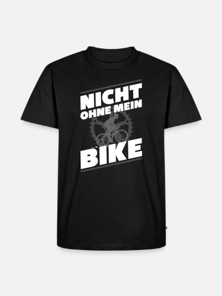 Rennrad - Männer Premium Bio T-Shirt - Schwarz