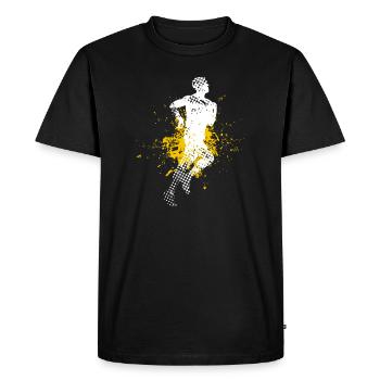 coureur - T-shirt Premium bio Homme - noir - Devant - Nico (187cm)