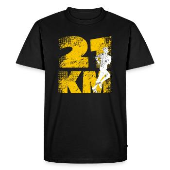 semi-marathon - T-shirt Premium bio Homme - noir - Devant - Nico (187cm)