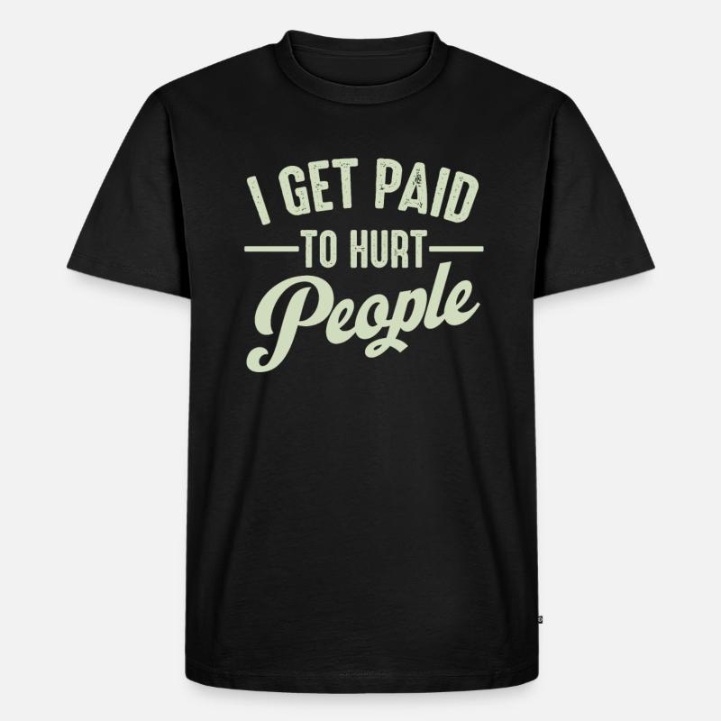 Physiotherapeut - Männer Premium Bio T-Shirt - Schwarz