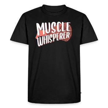 physiothérapeute - T-shirt Premium bio Homme - noir - Devant - Nico (187cm)