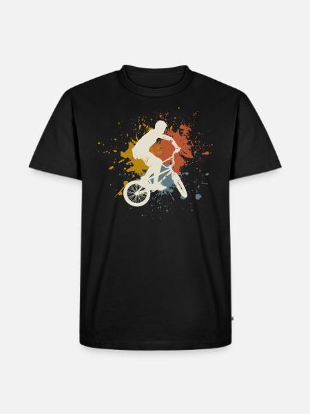 BMX retro - Men's Premium Organic T-Shirt - black