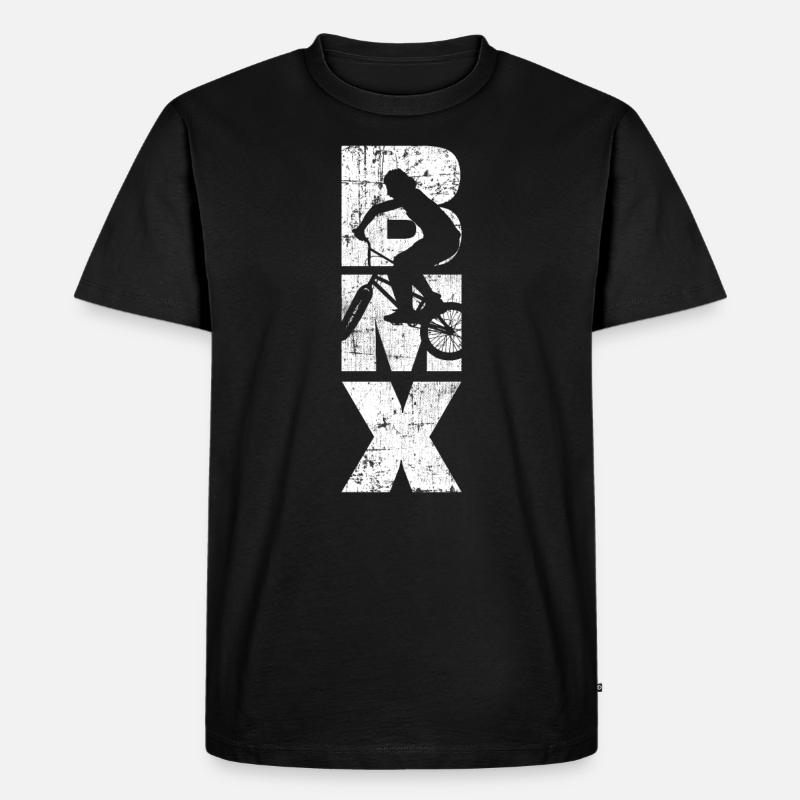 BMX - Männer Premium Bio T-Shirt - Schwarz