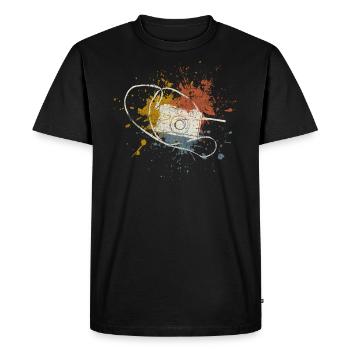 Camera retro - Men's Premium Organic T-Shirt - black - Front - Nico (187cm)