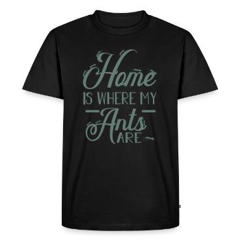 ants - Men's Premium Organic T-Shirt - black - Front - Nico (187cm)