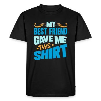 Meilleur ami - T-shirt Premium bio Homme - noir - Devant - Nico (187cm)