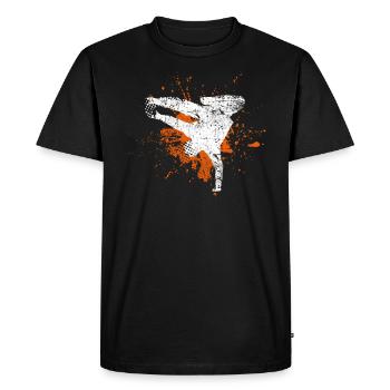 breakdancer - T-shirt Premium bio Homme - noir - Devant - Nico (187cm)