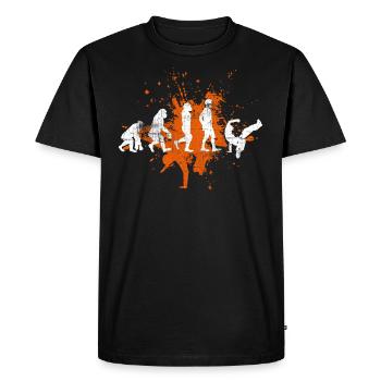 Breakdancing - Men's Premium Organic T-Shirt - black - Front - Nico (187cm)