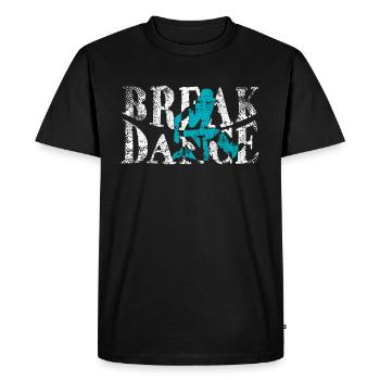 break dance - T-shirt Premium bio Homme - noir - Devant - Nico (187cm)
