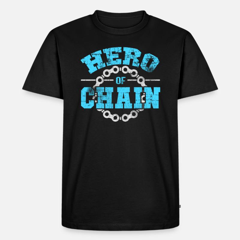 Fahrrad - Männer Premium Bio T-Shirt - Schwarz
