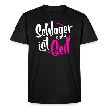 Musique Schlager - T-shirt Premium bio Homme - noir - Devant - Nico (187cm)