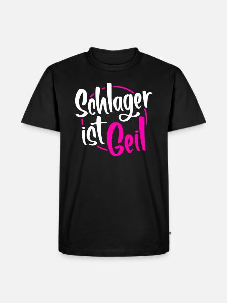 Schlager music - Men's Premium Organic T-Shirt - black