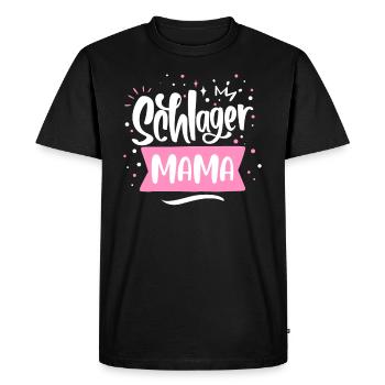 Schlager Mama - T-shirt Premium bio Homme - noir - Devant - Nico (187cm)