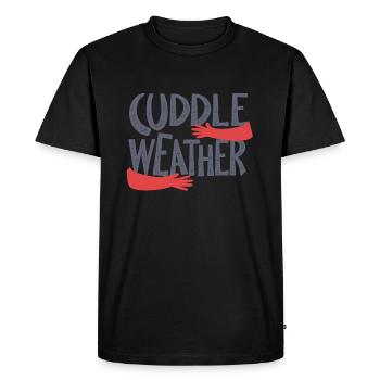 Cuddle weather - Men's Premium Organic T-Shirt - black - Front - Nico (187cm)