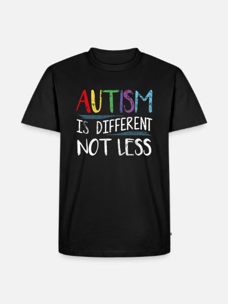 Autistic autism - Men's Premium Organic T-Shirt - black