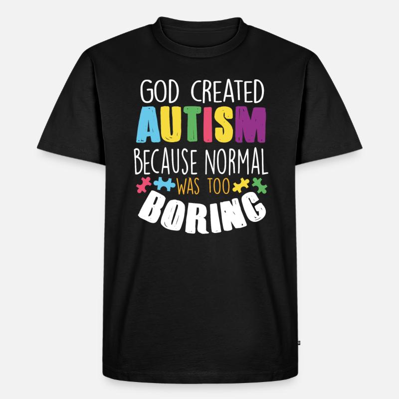 Autismus - Männer Premium Bio T-Shirt - Schwarz