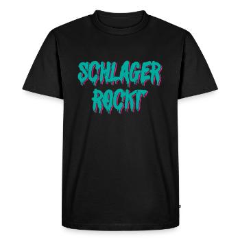 Schlager - Männer Premium Bio T-Shirt - Schwarz - Vorne - Nico (187cm)