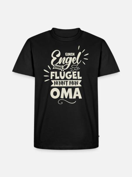 Grand-mère ange - T-shirt Premium bio Homme - noir