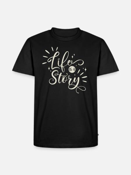 Life quote - Men's Premium Organic T-Shirt - black