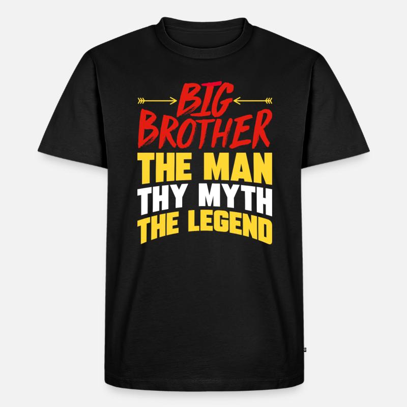 Großer Bruder - Männer Premium Bio T-Shirt - Schwarz