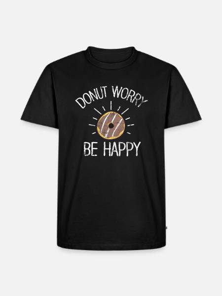 donut - Men's Premium Organic T-Shirt - black