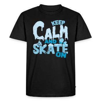 Skating skates - Men's Premium Organic T-Shirt - black - Front - Nico (187cm)